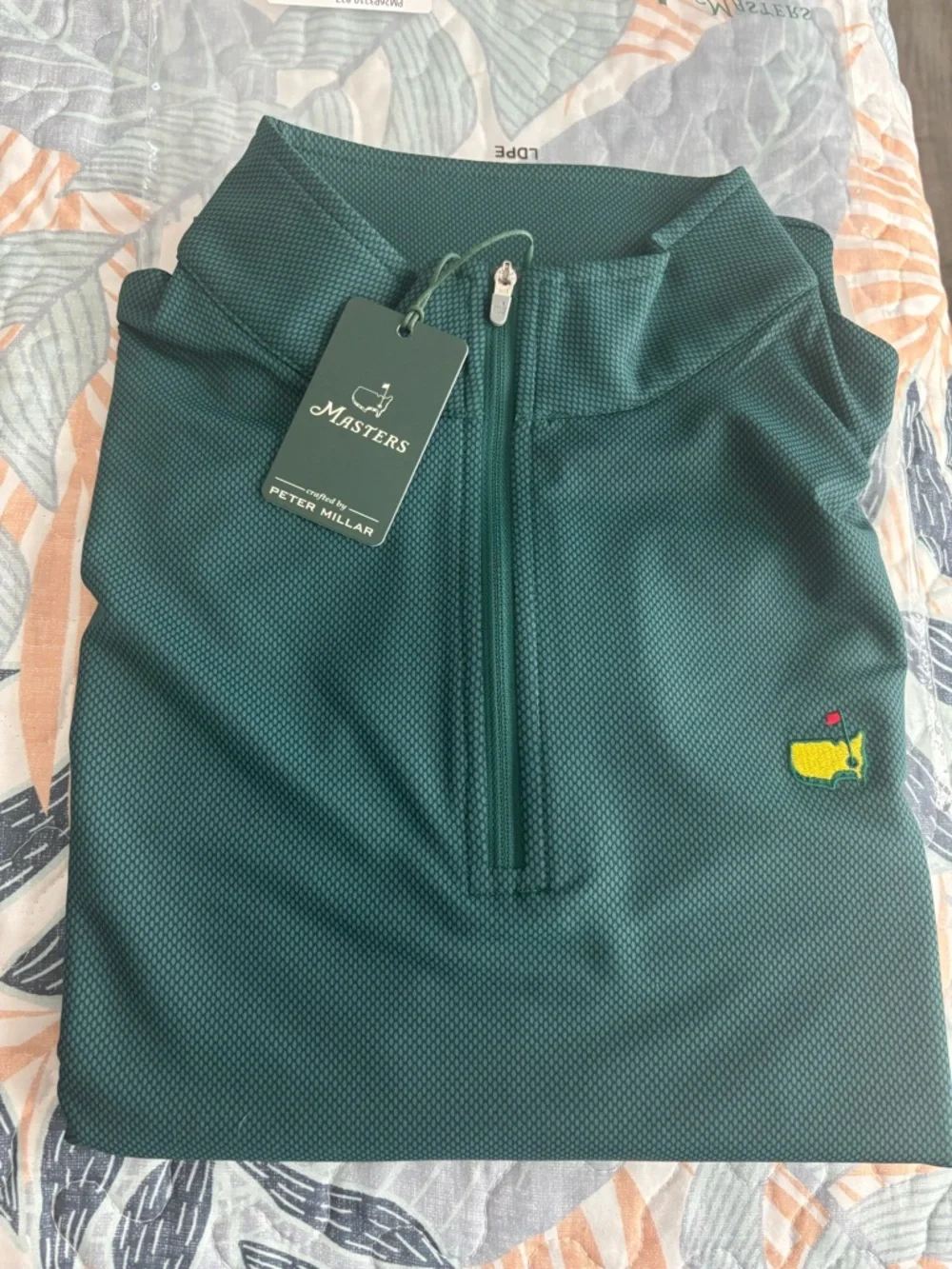 NWT Peter Millar Masters 2026 Quarter Zip Men’s size large - Picture 2 of 5